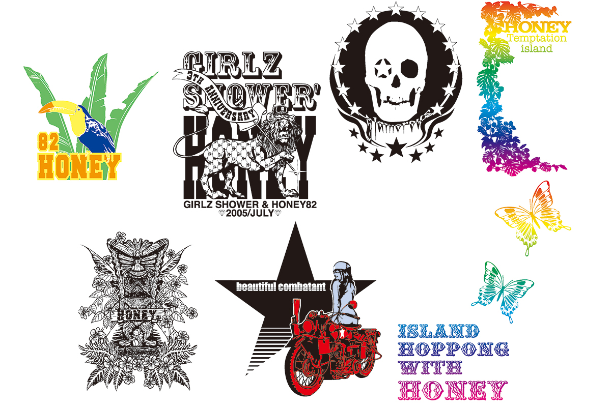 丸子図按・アパレル向けグラフィックデザイン